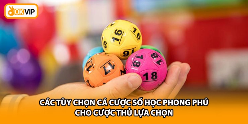 Các tùy chọn cá cược số học phong phú cho cược thủ lựa chọn